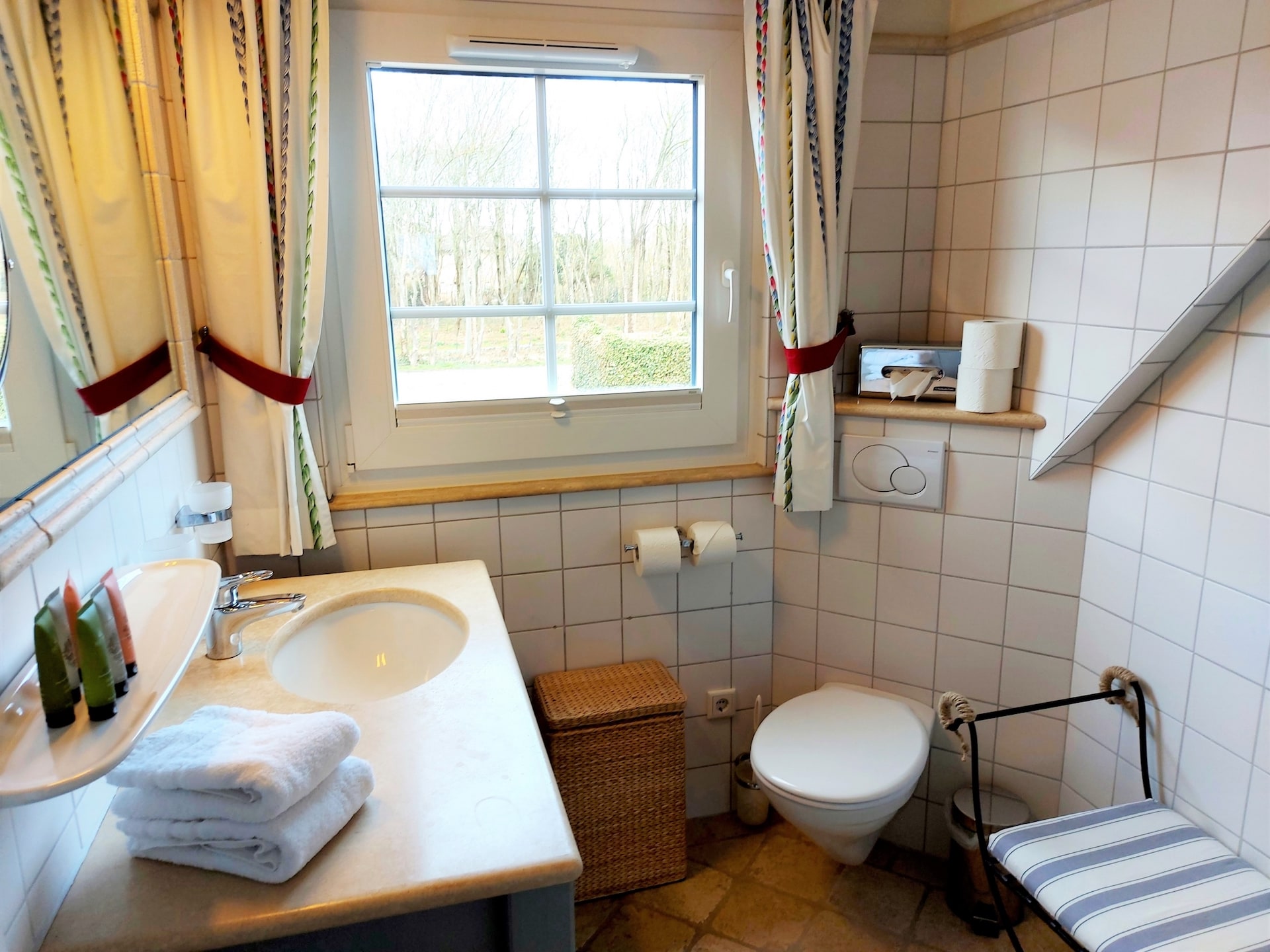 Badezimmer in der Ferienwohnung A3 in Westerland auf Sylt