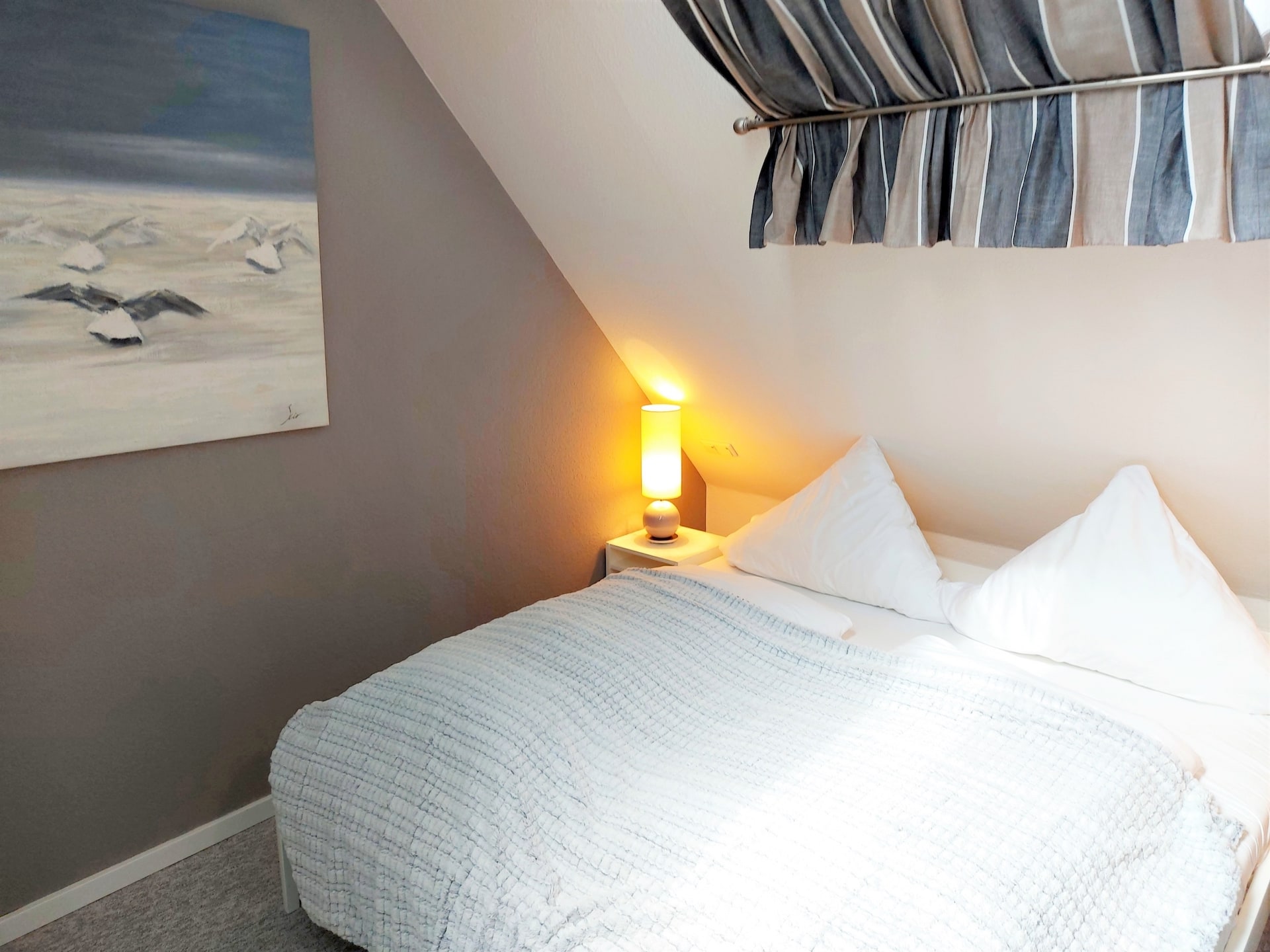 Schlafzimmer in der Ferienwohnung A3 in Westerland auf Sylt