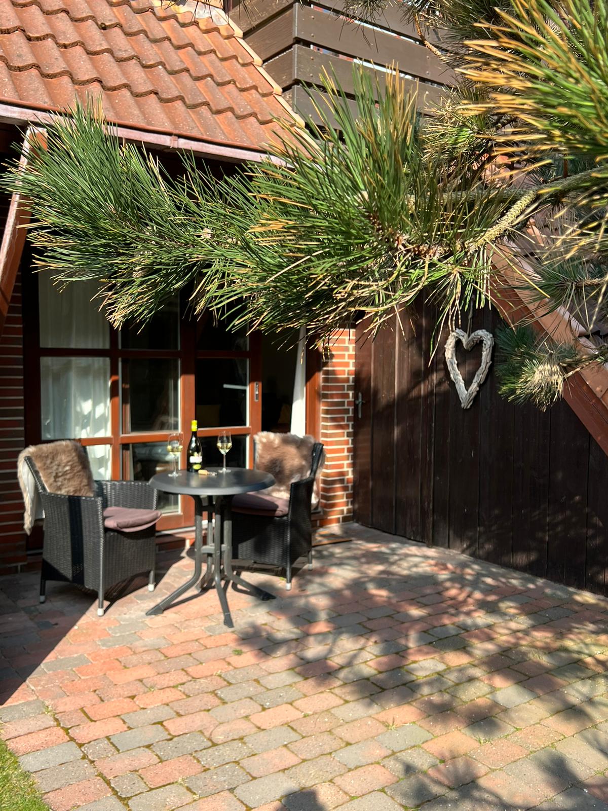 Terrasse in der Ferienwohnung C2 in Westerland auf Sylt