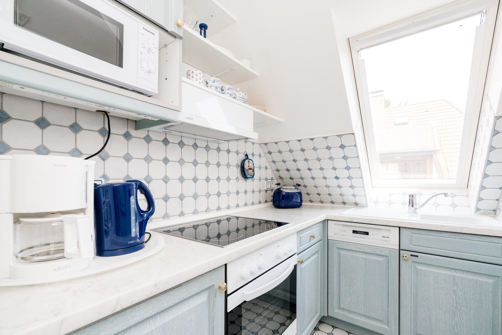 Küche in der Ferienwohnung C3 in Westerland auf Sylt