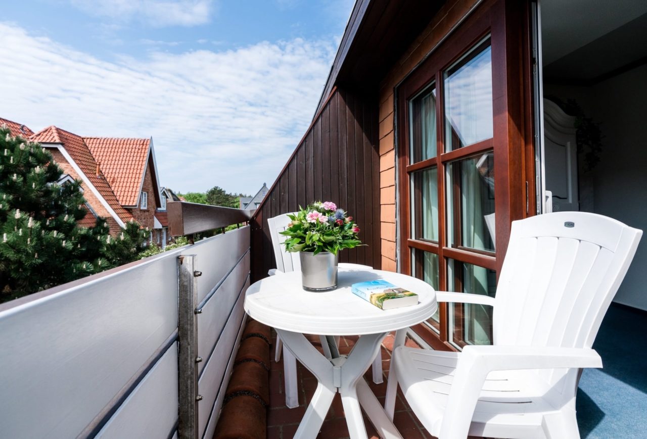 Balkon in der Ferienwohnung C3 in Westerland auf Sylt