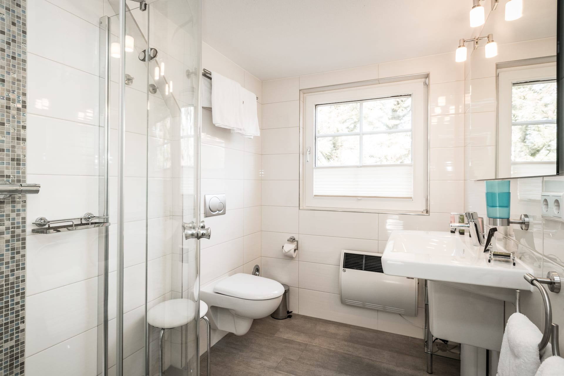 Badezimmer in der Ferienwohnung für Zwei in Westerland auf Sylt