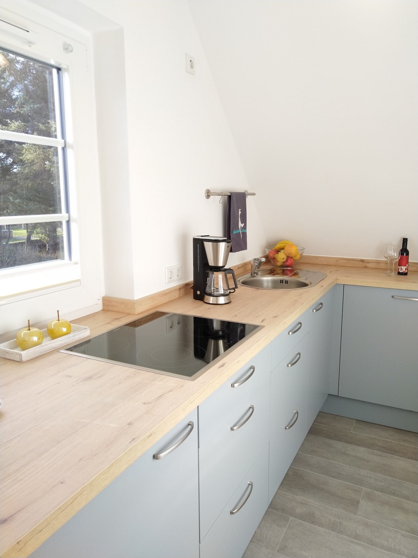 Küche in der Ferienwohnung für Zwei in Westerland auf Sylt