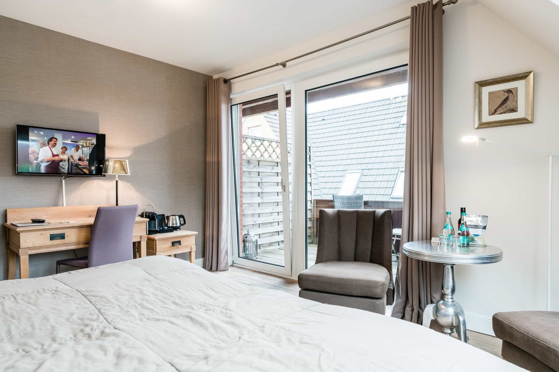 Balkon vom Doppelzimmer 37 in Westerland auf Sylt im Hotel Sylter Hahn