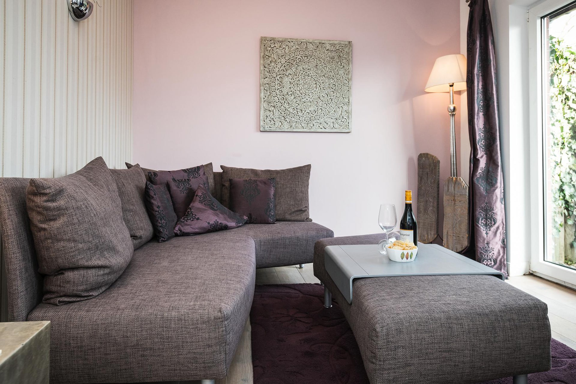Wohnzimmer im Apartment 30 im Hotel Sylter Hahn in Westerland auf Sylt
